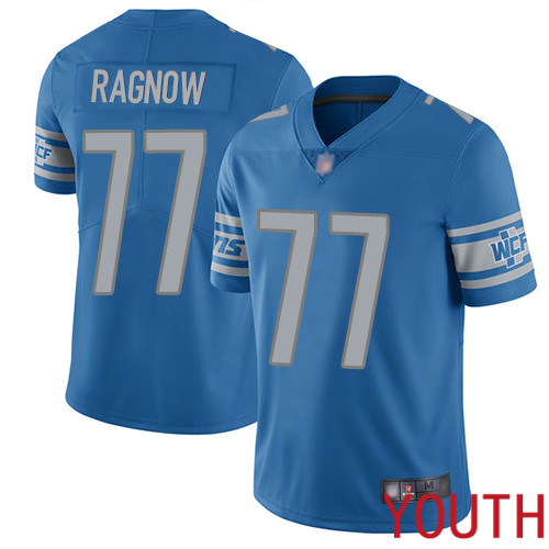 Detroit Lions Limited Blue Youth Frank Ragnow Home Jersey NFL Football #77 Vapor Untouchable